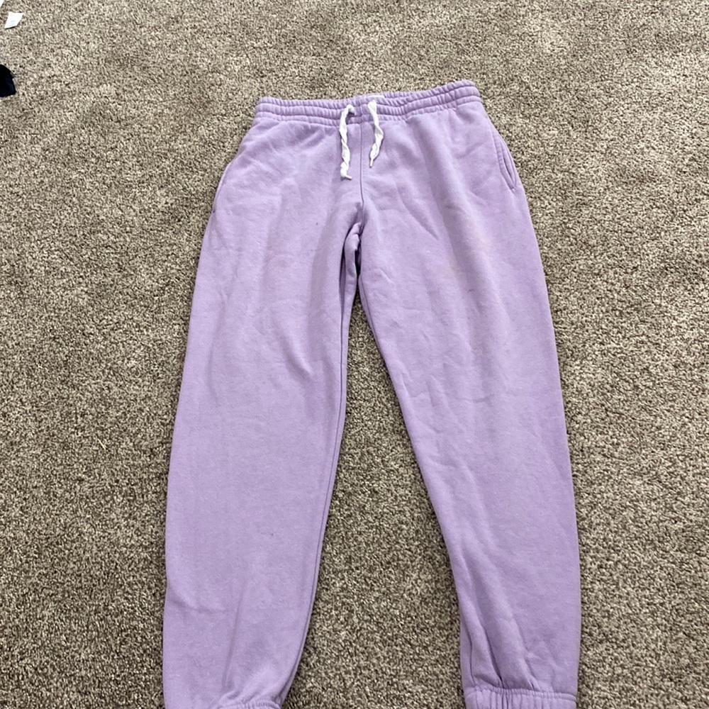 purple sweatpants